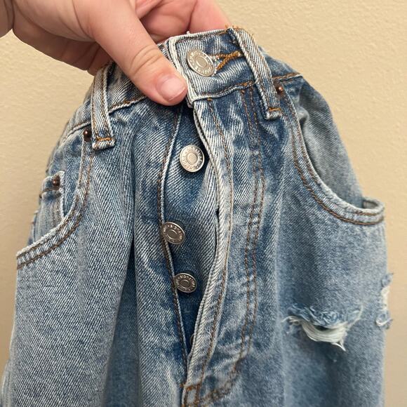 Signature8 Women's Straight Leg Jeans - Distressed Blue - Picture 6 of 6